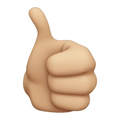 person with thumbs up sticker