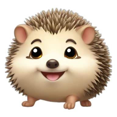 Cute little Chubby Hedgehog  sticker