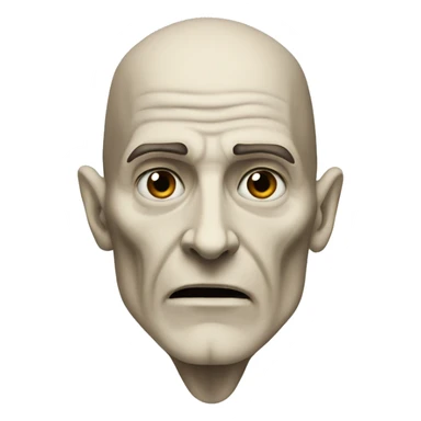 Lord Voldemort without nose sticker