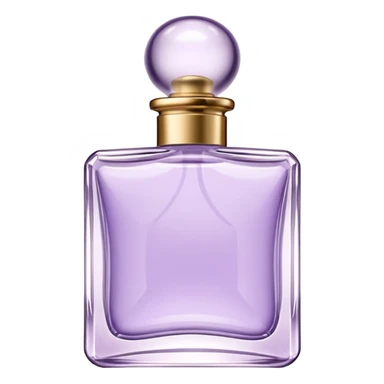 Perfume Bottle in square shape – Soft Lilac sticker
