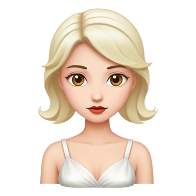 white dress sticker