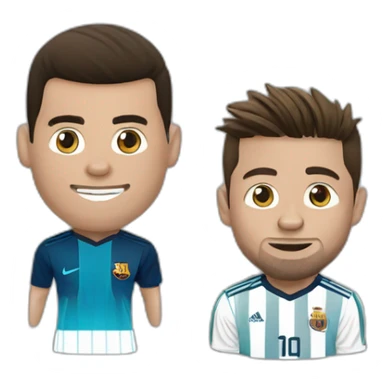 Ronaldo et Messi sticker