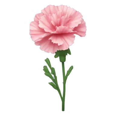 Carnation minimalistic emoji sticker