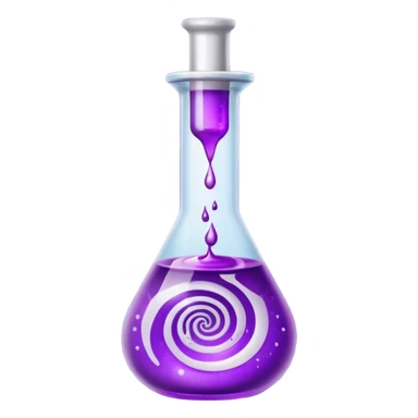 glitter purple remedy sticker