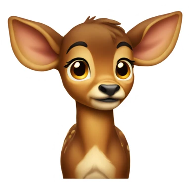 very very sad bambi sticker