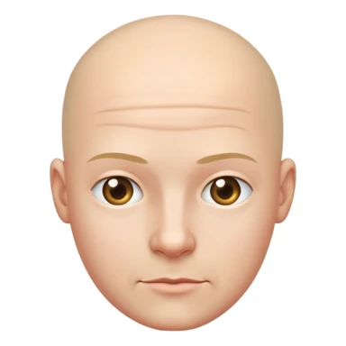 this person with a bald head sticker