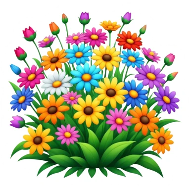 many flowers and energy  sticker