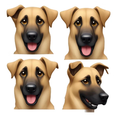 Belgian malinois. Anatolian shepherd sticker