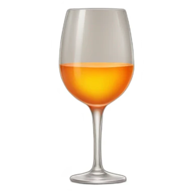 orange wine glass sticker