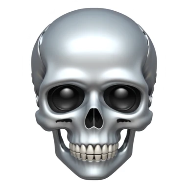 I want an Al wearing a skull sticker