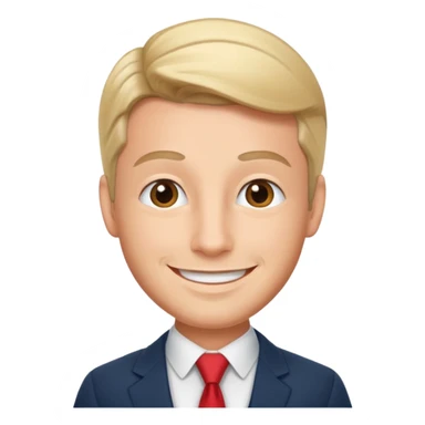 the swiss chris (banker influencer), looking professional sticker