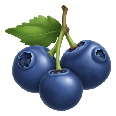 3 Blueberries  sticker