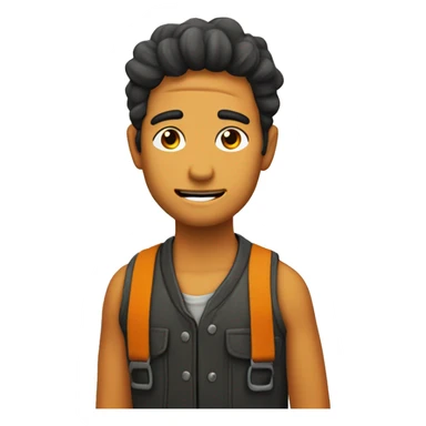 gat naranja gordo sticker