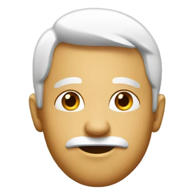 Face looking to the side sticker