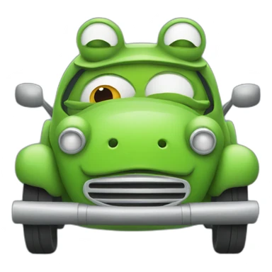 mr frog driving sticker