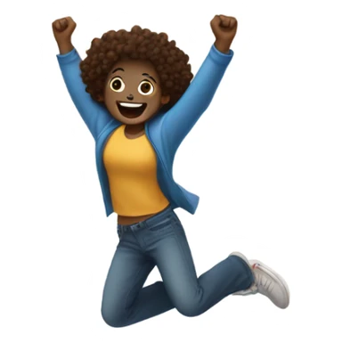 Jump for joy sticker
