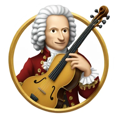 Antonio Vivaldi banjo baroque sticker