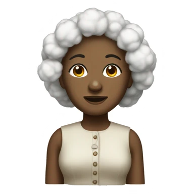 Cotton woman sticker