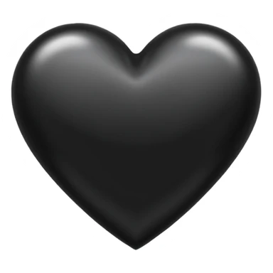 Fancy black heart sticker