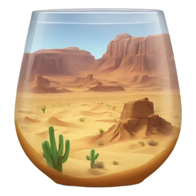 Desert in glas sticker