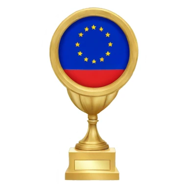 european-union-flag on trophee circle sticker