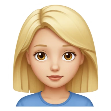 Crea una chica rubia  sticker