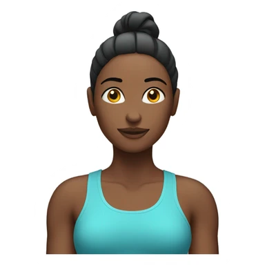 woman working out sticker