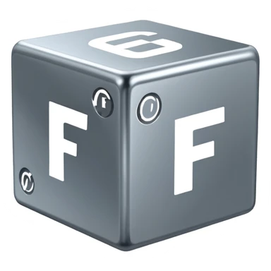 cube with F11# letters on it sticker