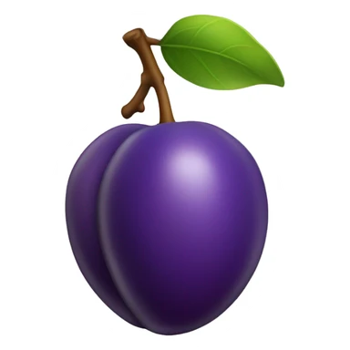 3D Plum  sticker