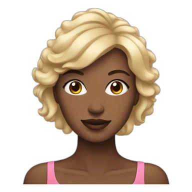 Women with cosmetic product sticker