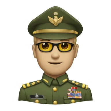 army commander rank sticker