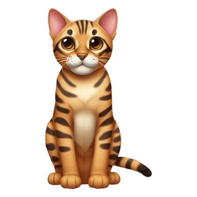 Cute bengal cat  sticker