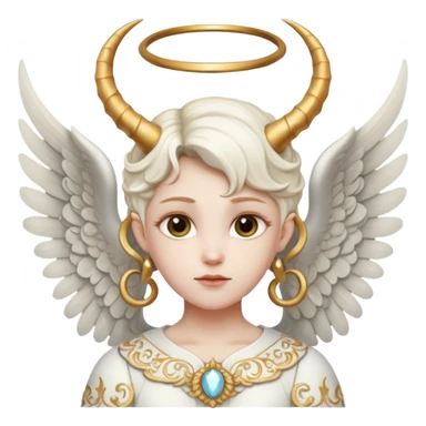 Angel with horns  sticker