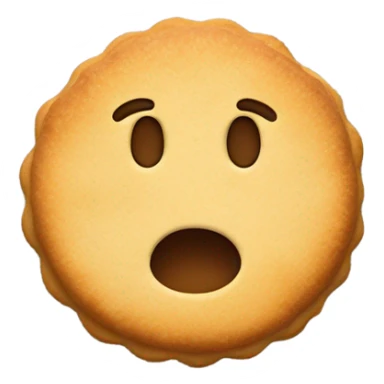 Rubbing a biscuit  sticker