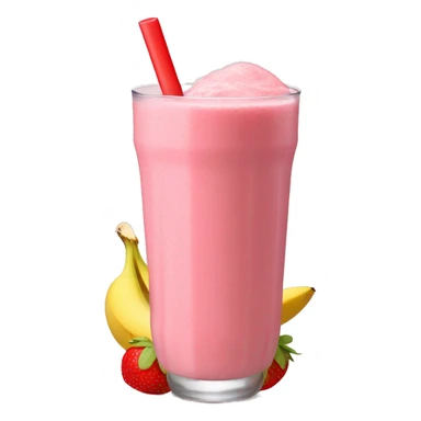 Strawberry banana smoothie sticker