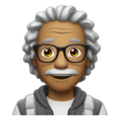 singe avec des airpods sticker