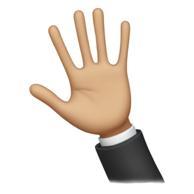 call me hand + writing  sticker