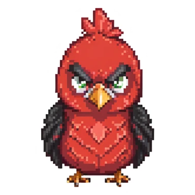 red angry bird sticker
