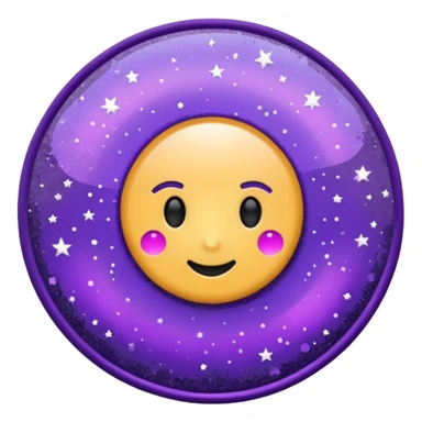 patente militar baixa roxa com glitter sticker