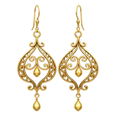 ornamental earrings sticker