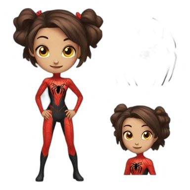 Spider girl sticker