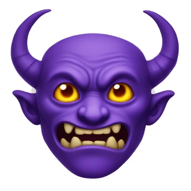 purple demon sticker