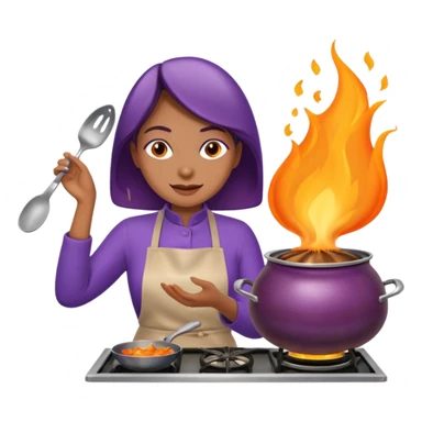 Seductively cooking an eggplant. It is getting hot in here. 🔥  sticker