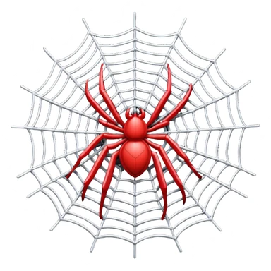 red spider web sticker