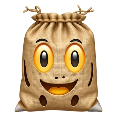 square sack of bag sticker