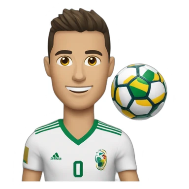 Cristiano ronaldo avec la coupe du monde sticker