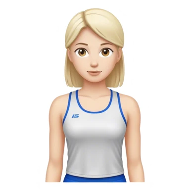 full upper body female front with sports top sticker