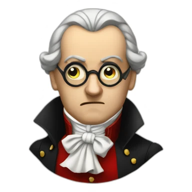 Mozart angry with a monocle sticker