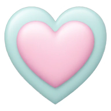 Pastel heart sticker