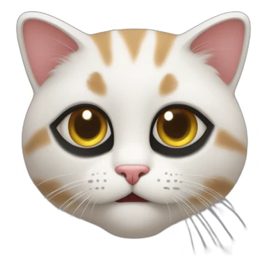 Ceour en forme de chat sticker